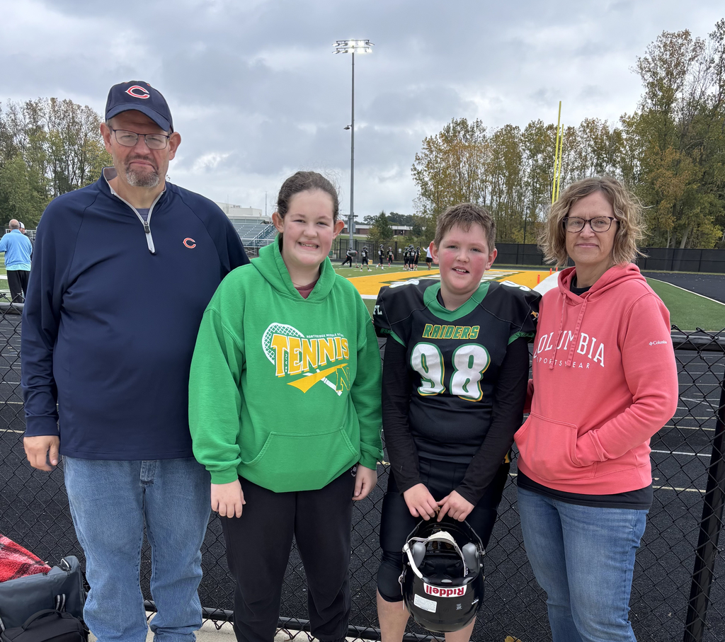 Michelle with her husband and two children