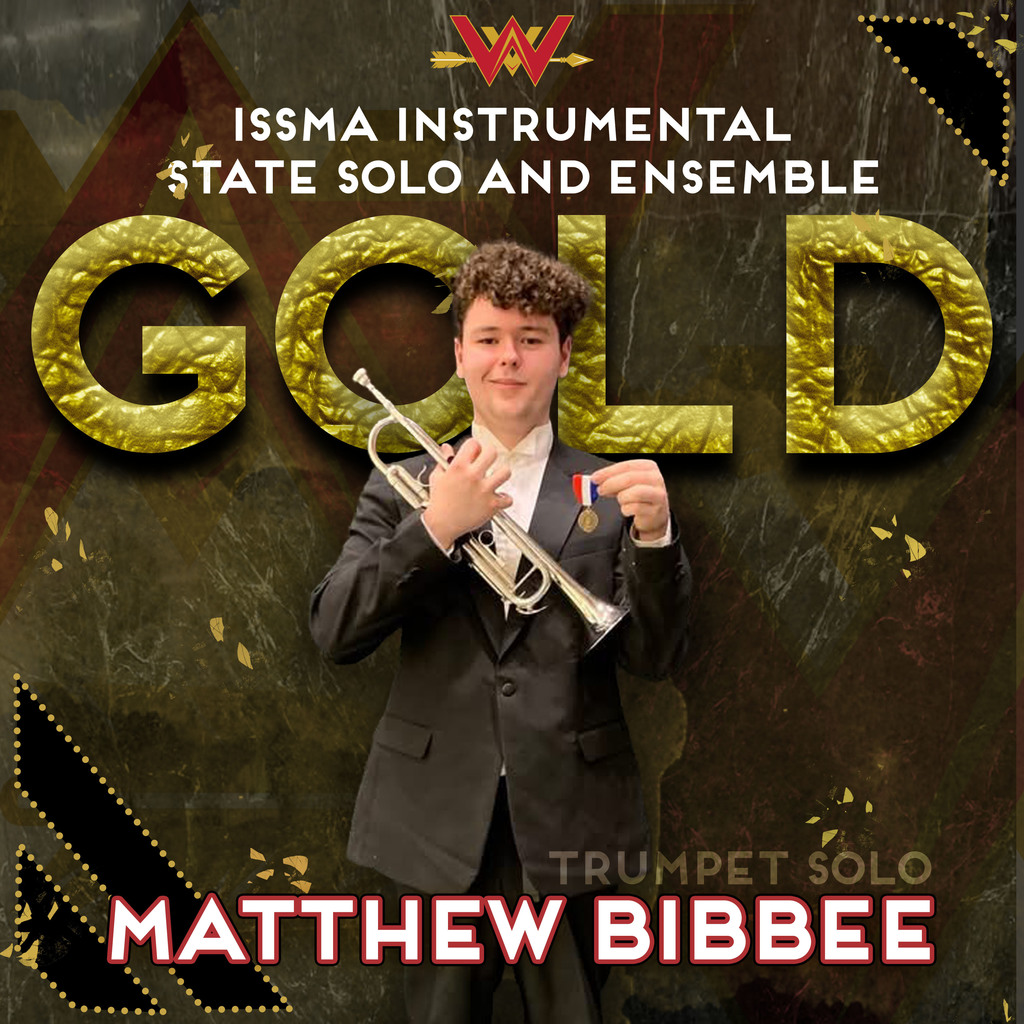 Matthew Bibbee Trumpet Gold State Instrumental ISSMA 2026