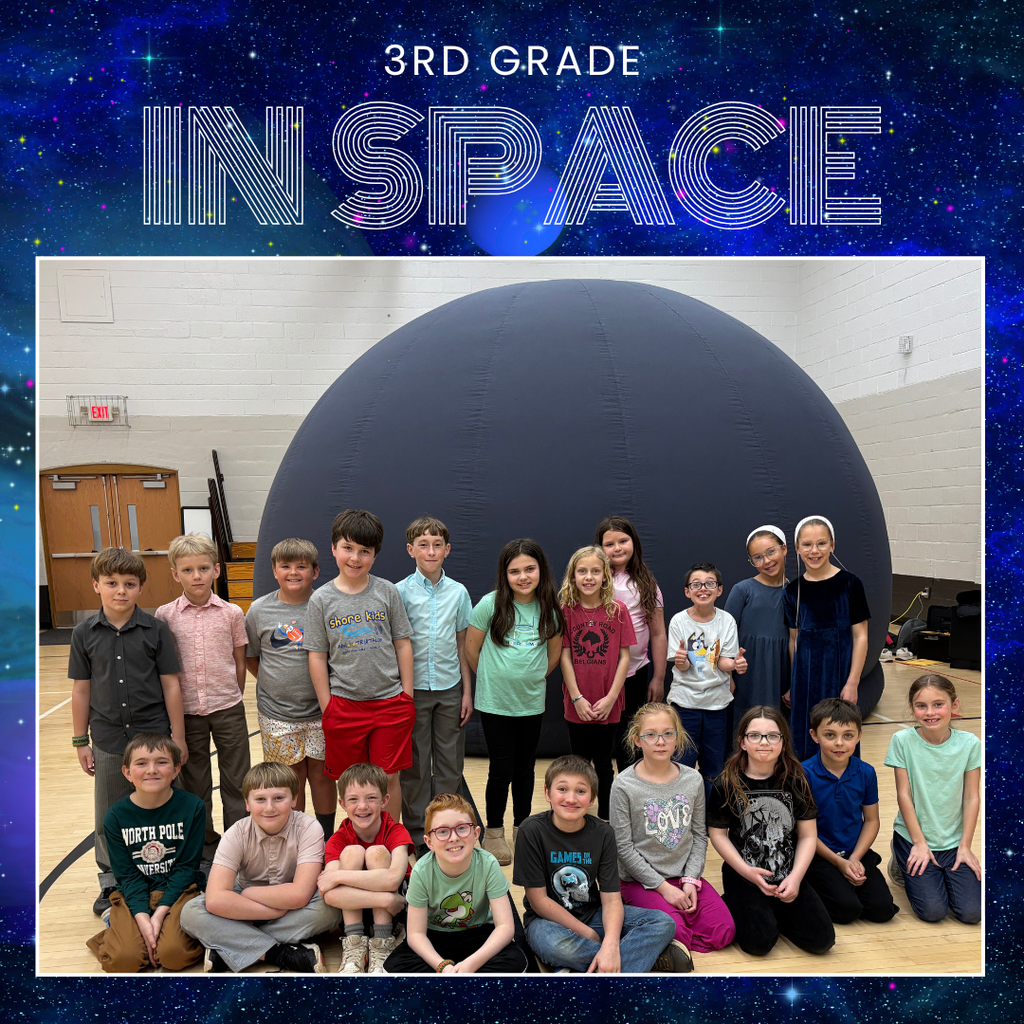 third graders learning about space