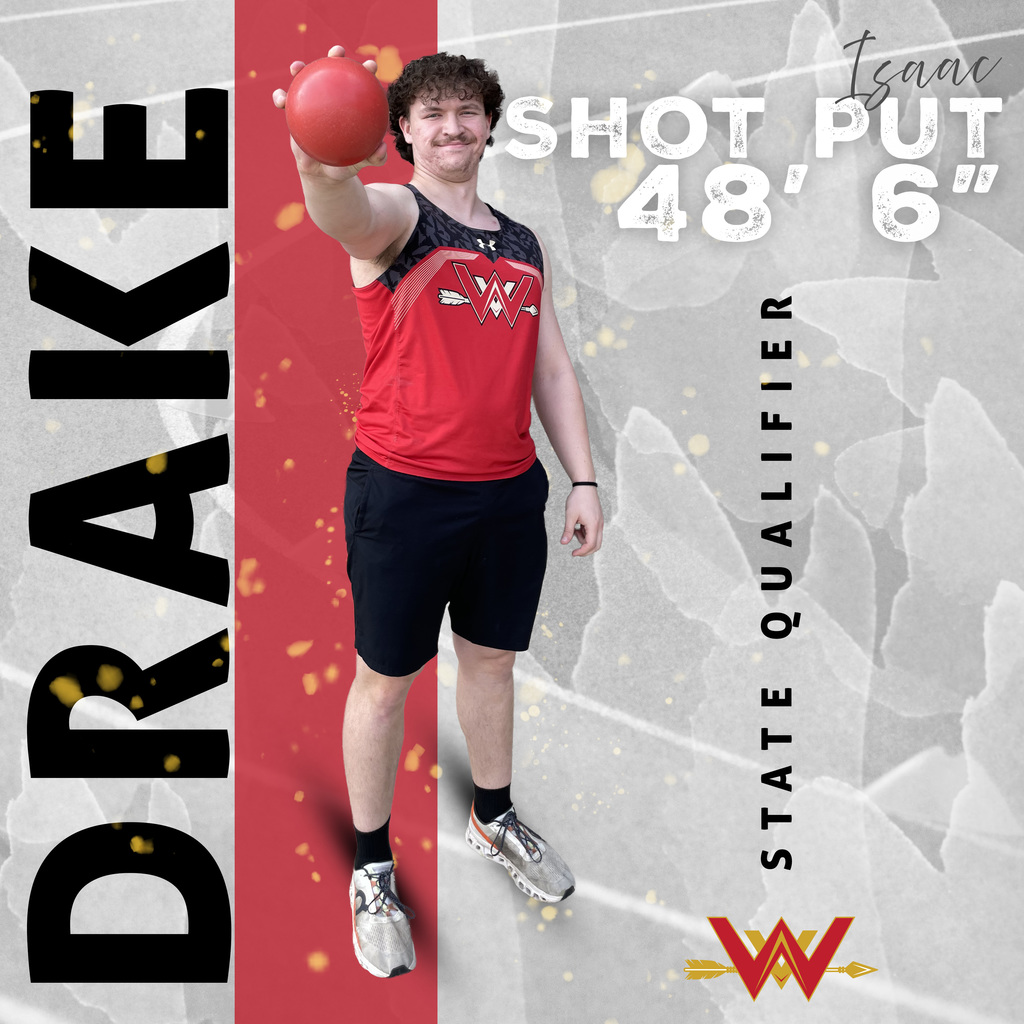 Isaac Drake Shot Put State Qualifier 2026