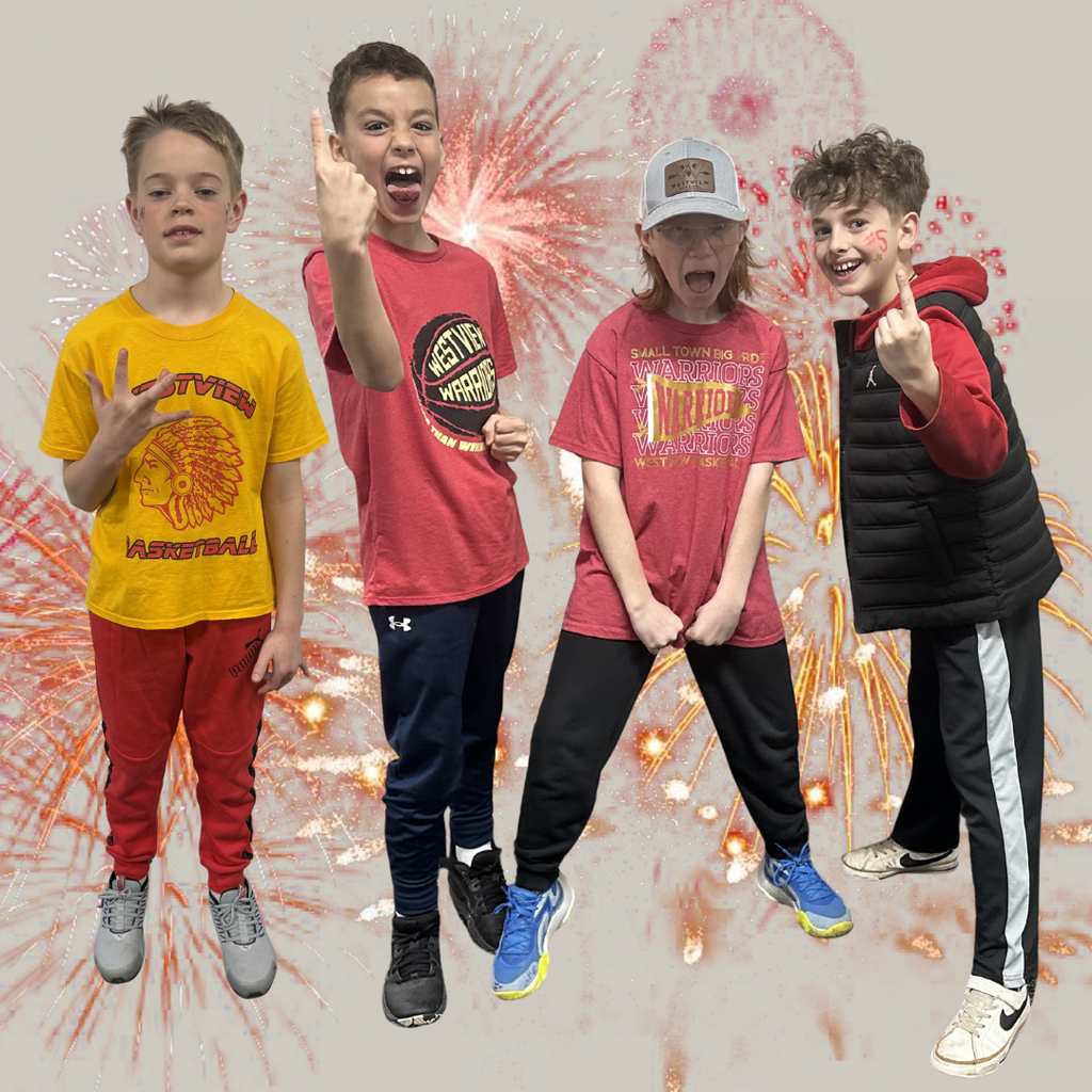 students dressed up for westview spirit day