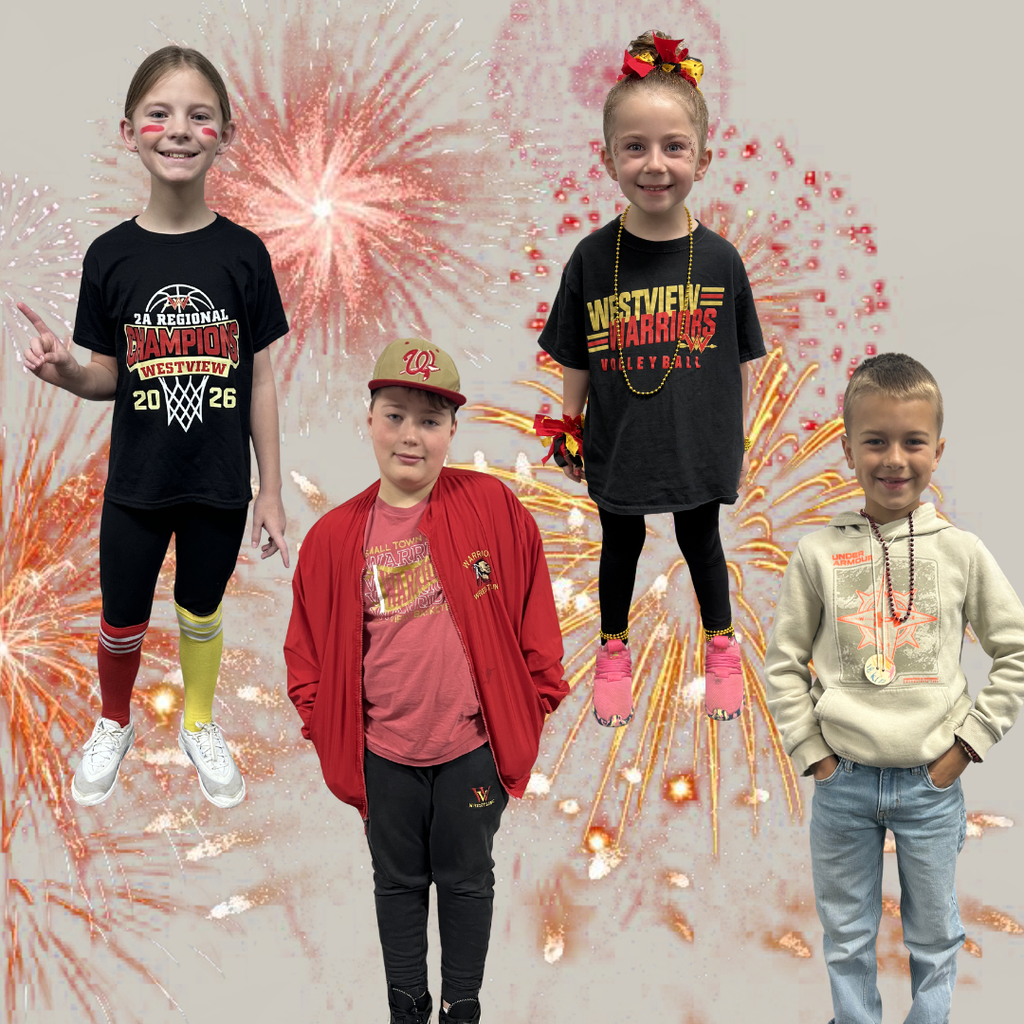 students dressed up for westview spirit day