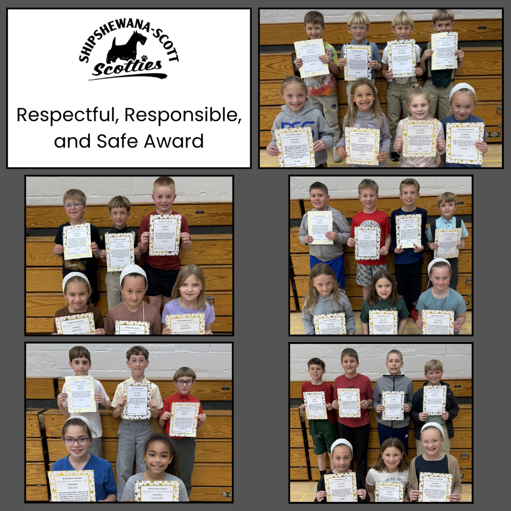 students holding their awards