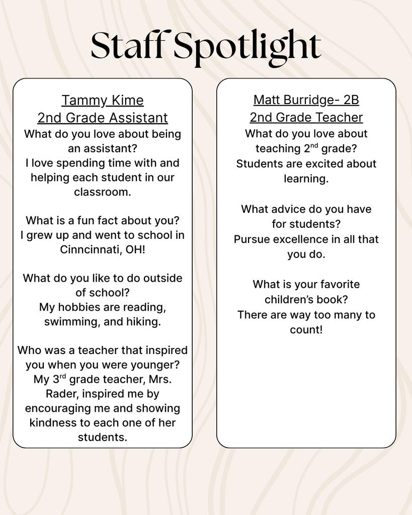 2nd grade spotlight