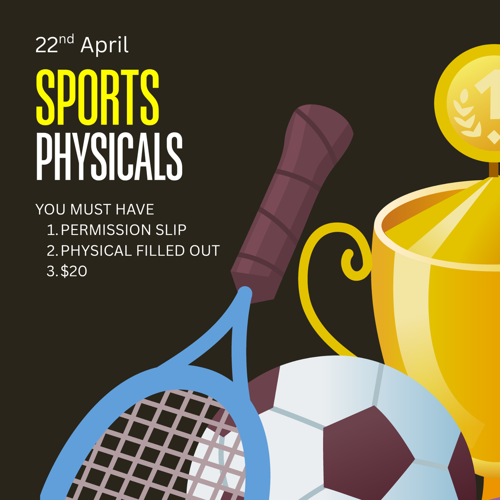 Sports Physicals April 22