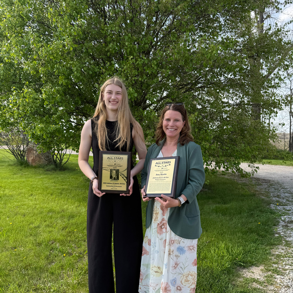 Morgan Grossman and Mrs. Amy Martin, Westview Jr-Sr High Academic All-Star and Influential Educator