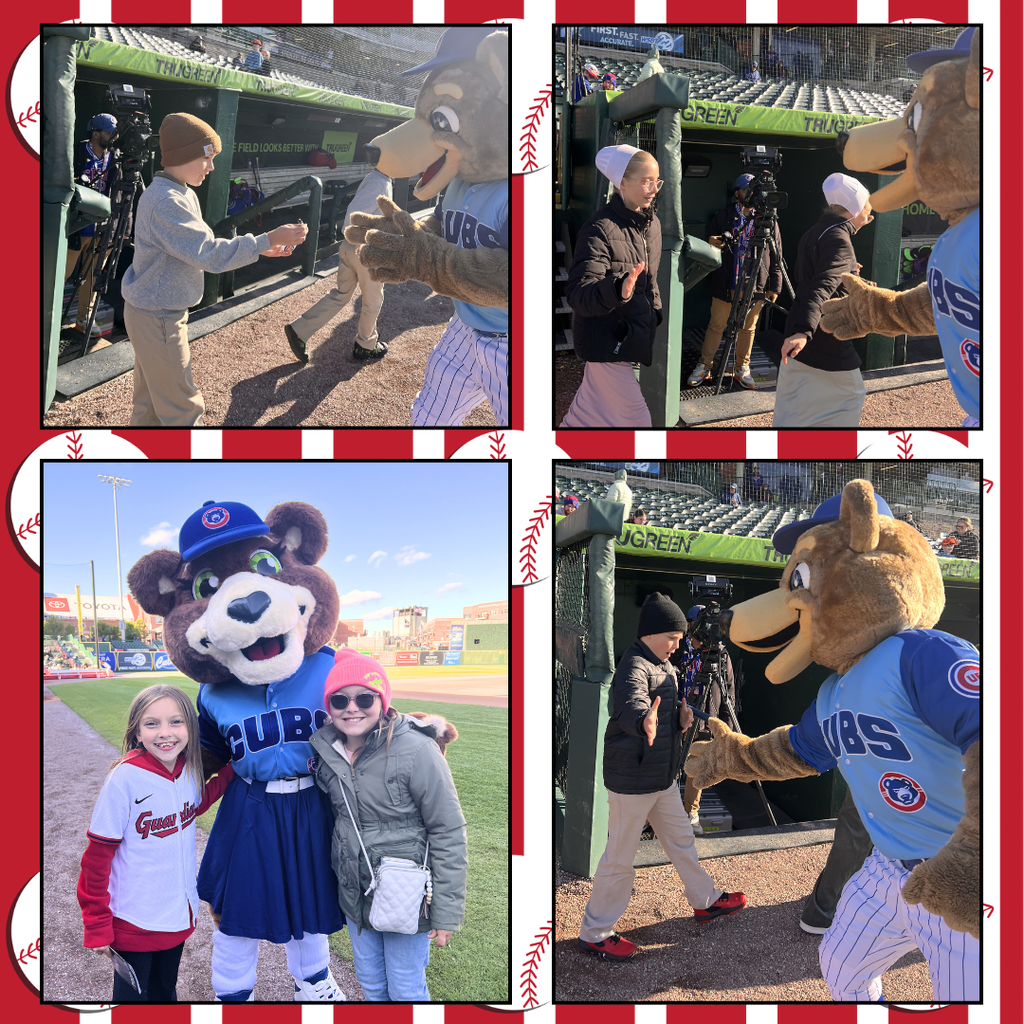 students at a south bend cubs game