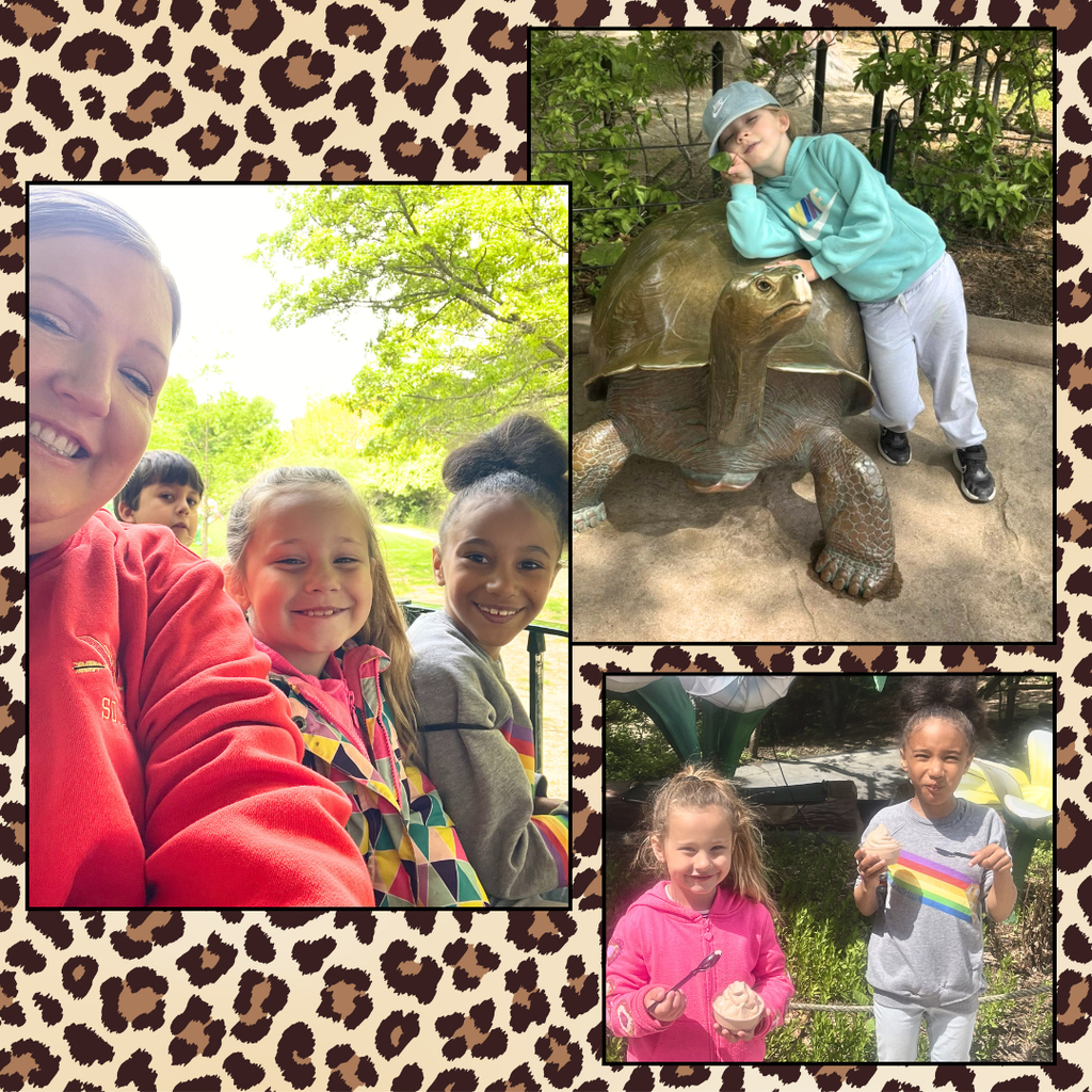 kindergarteners at the zoo