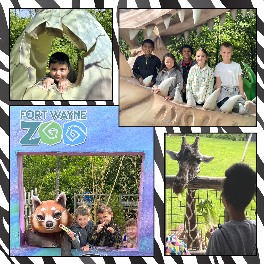 kindergarteners at the zoo