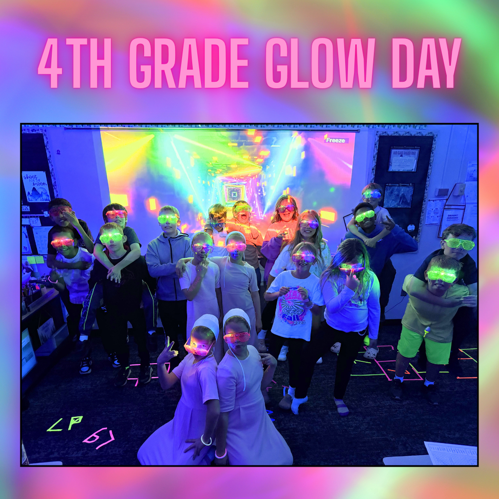 kids dressed up for glow in the dark fun