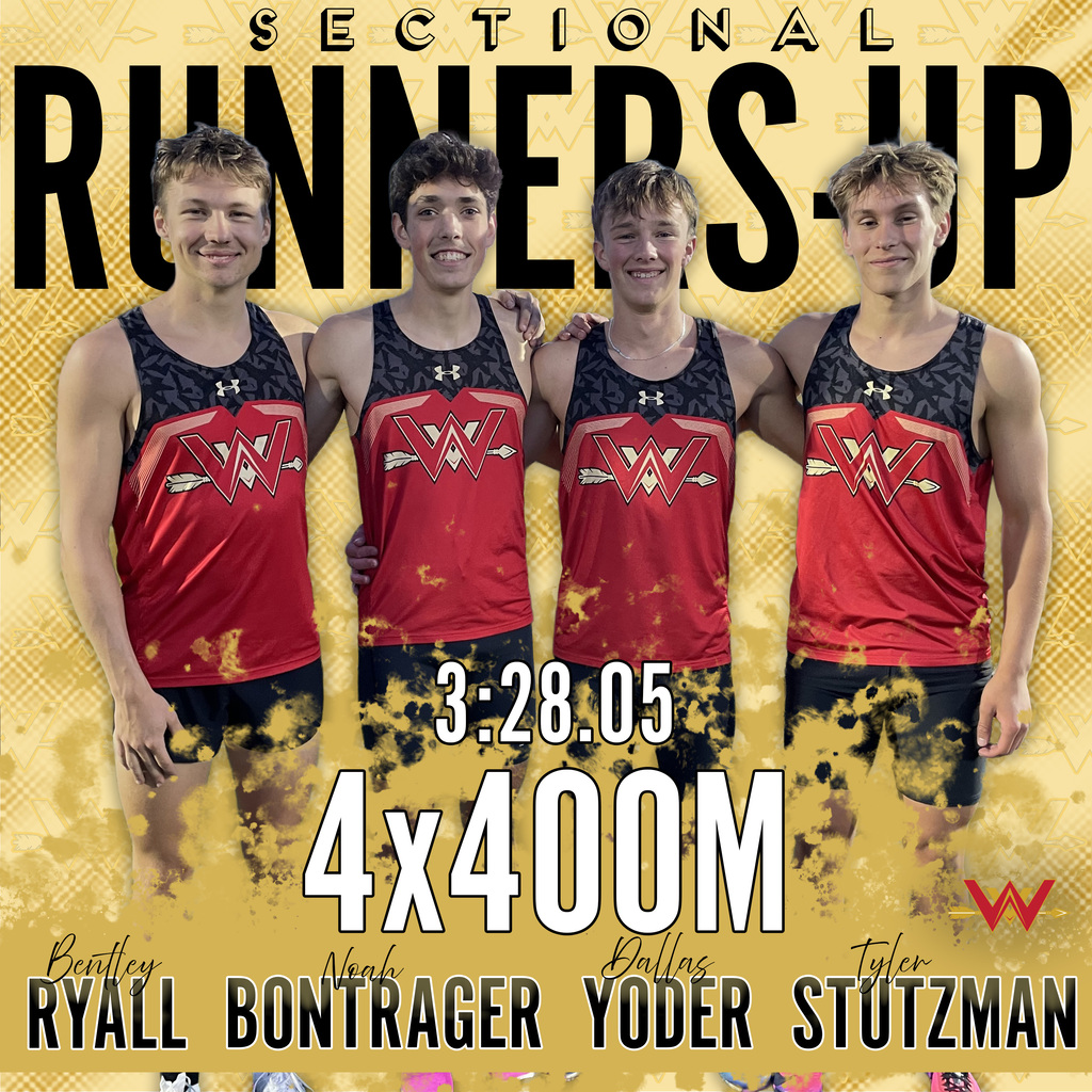 4x400 team Sectional Runners-Up 2026