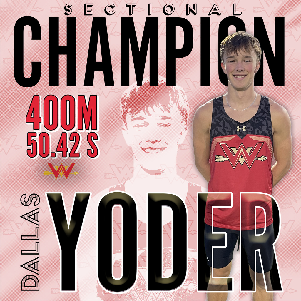 Dallas Yoder 400 meter Sectional Champion 2026
