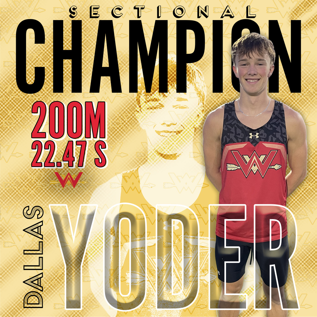 Dallas Yoder 200 meter Sectional Champion 2026