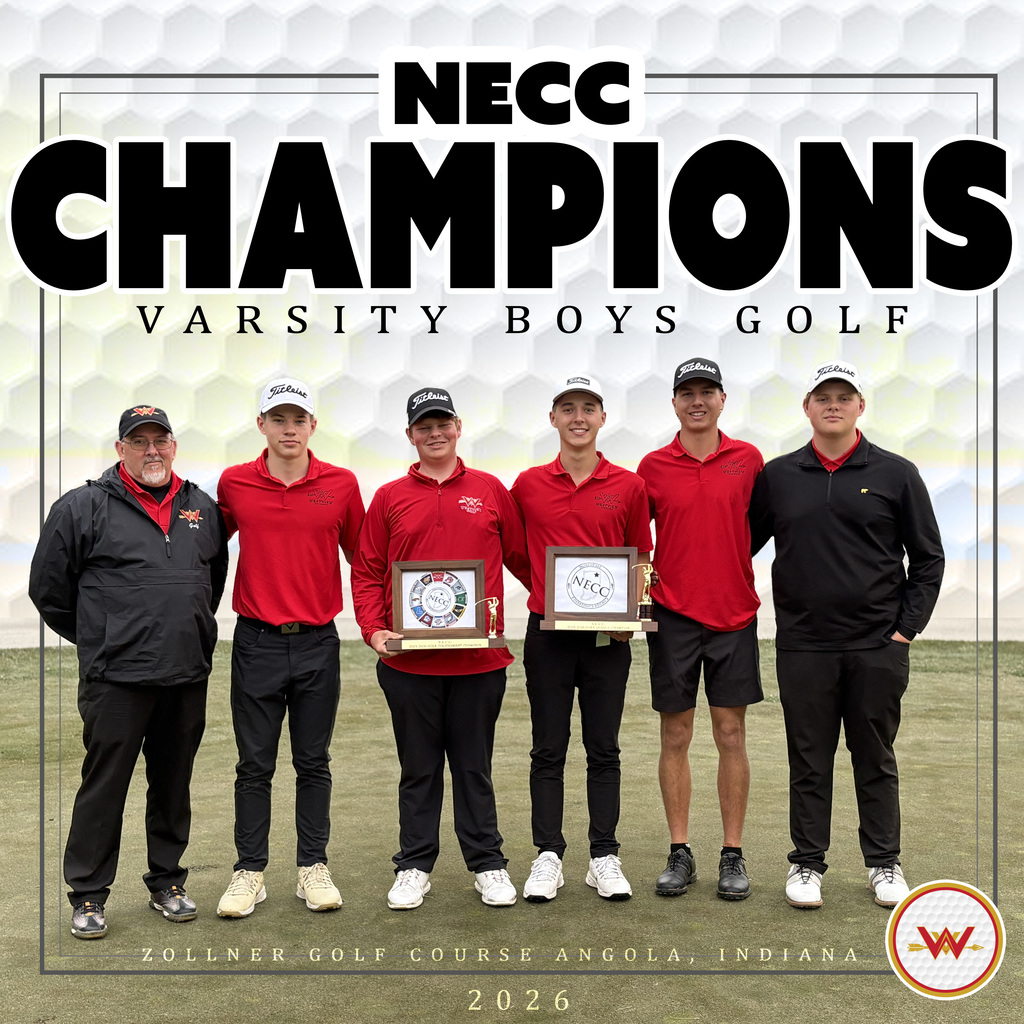 Westview Varsity Boys Golf NECC Champions 2026