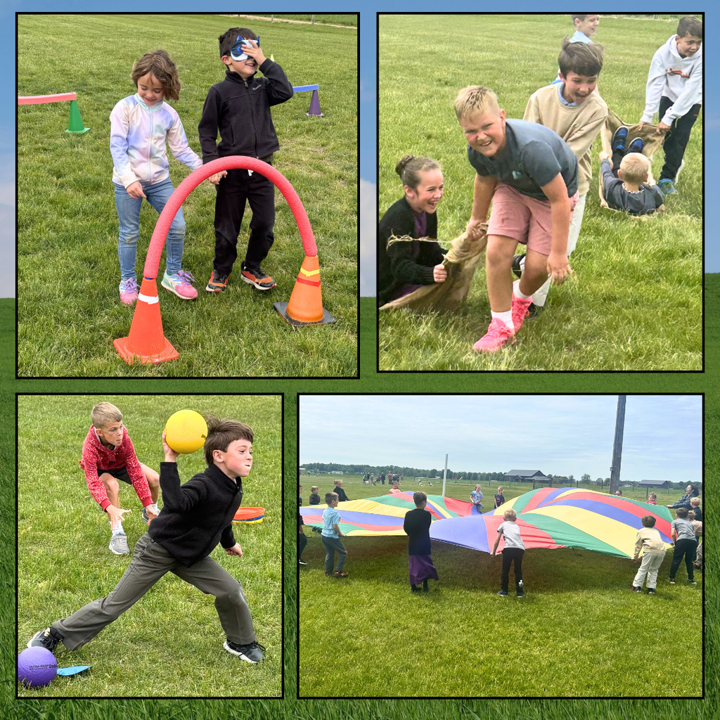 kids participating in field day activities