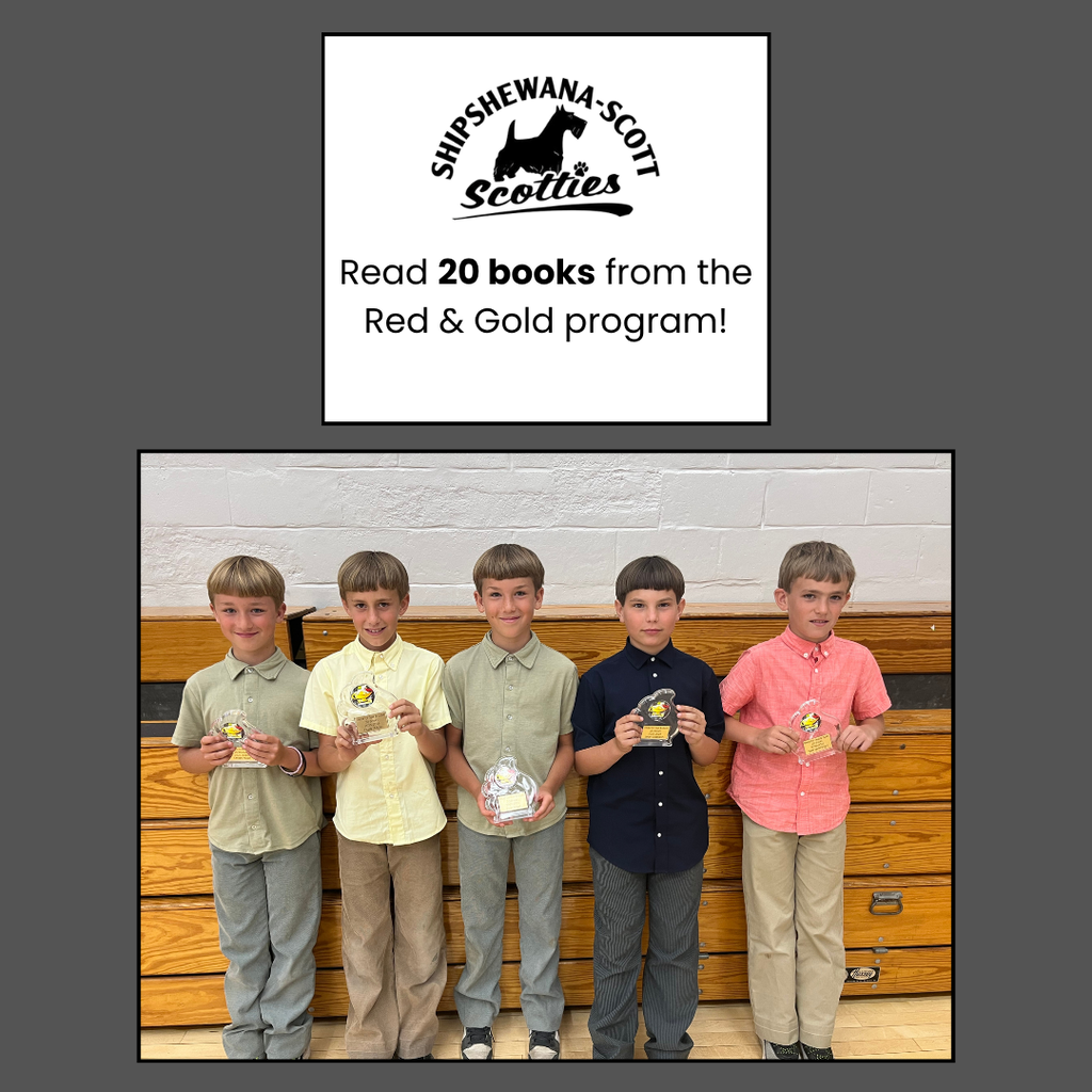 read 20 books from red & gold program
