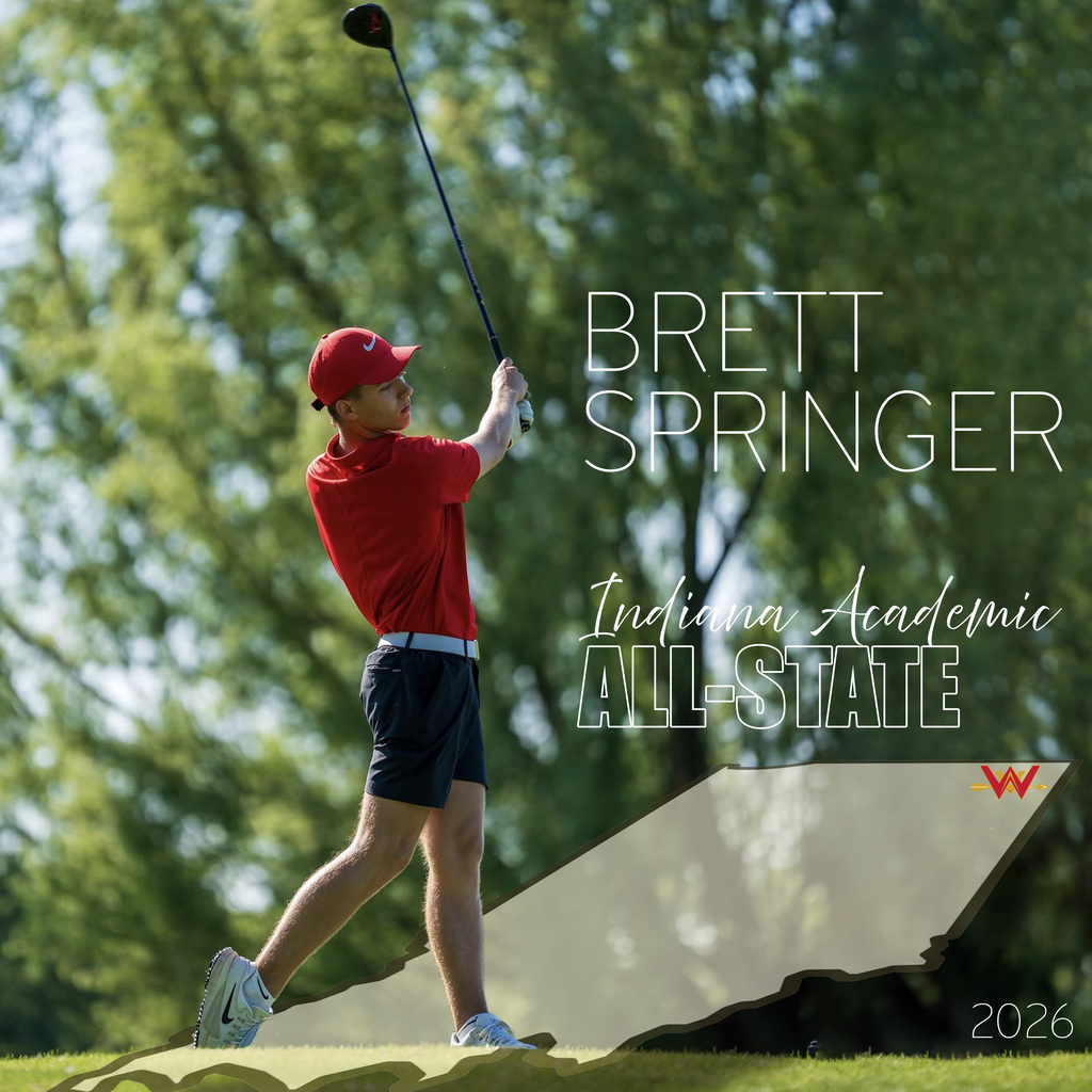 Brett Springer Indiana Academic All-State Varsity Golf 2026