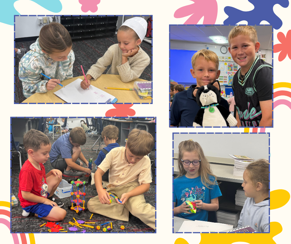 4th grader and kindergarten buddies