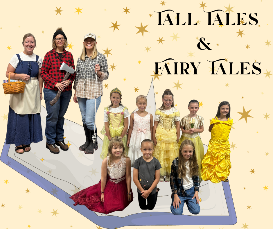 2nd grade dressed up like fairy tale characters