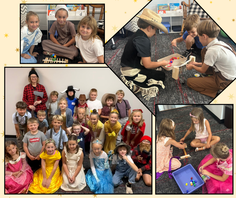 2nd grade dressed up like fairy tale characters