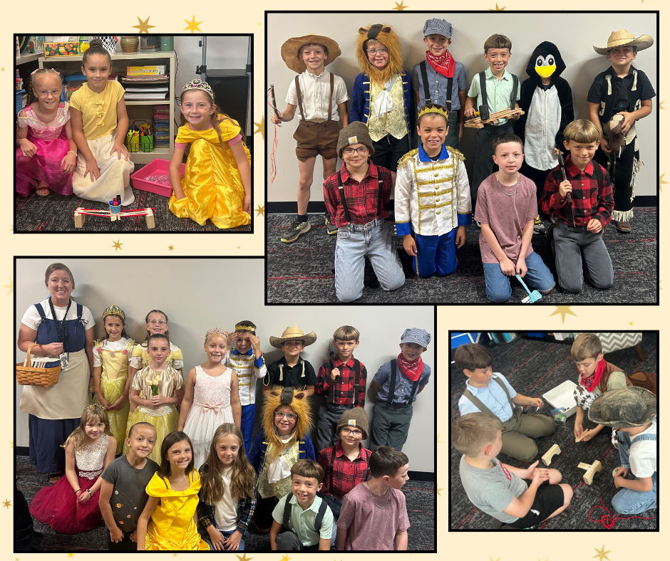 2nd grade dressed up like fairy tale characters