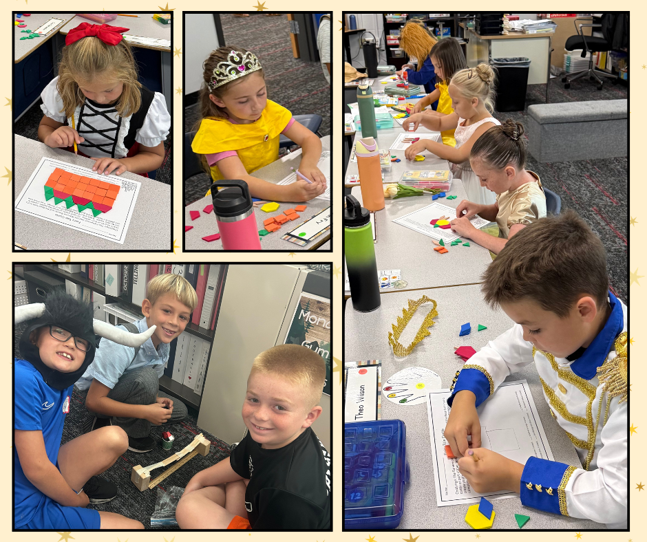 2nd grade dressed up like fairy tale characters