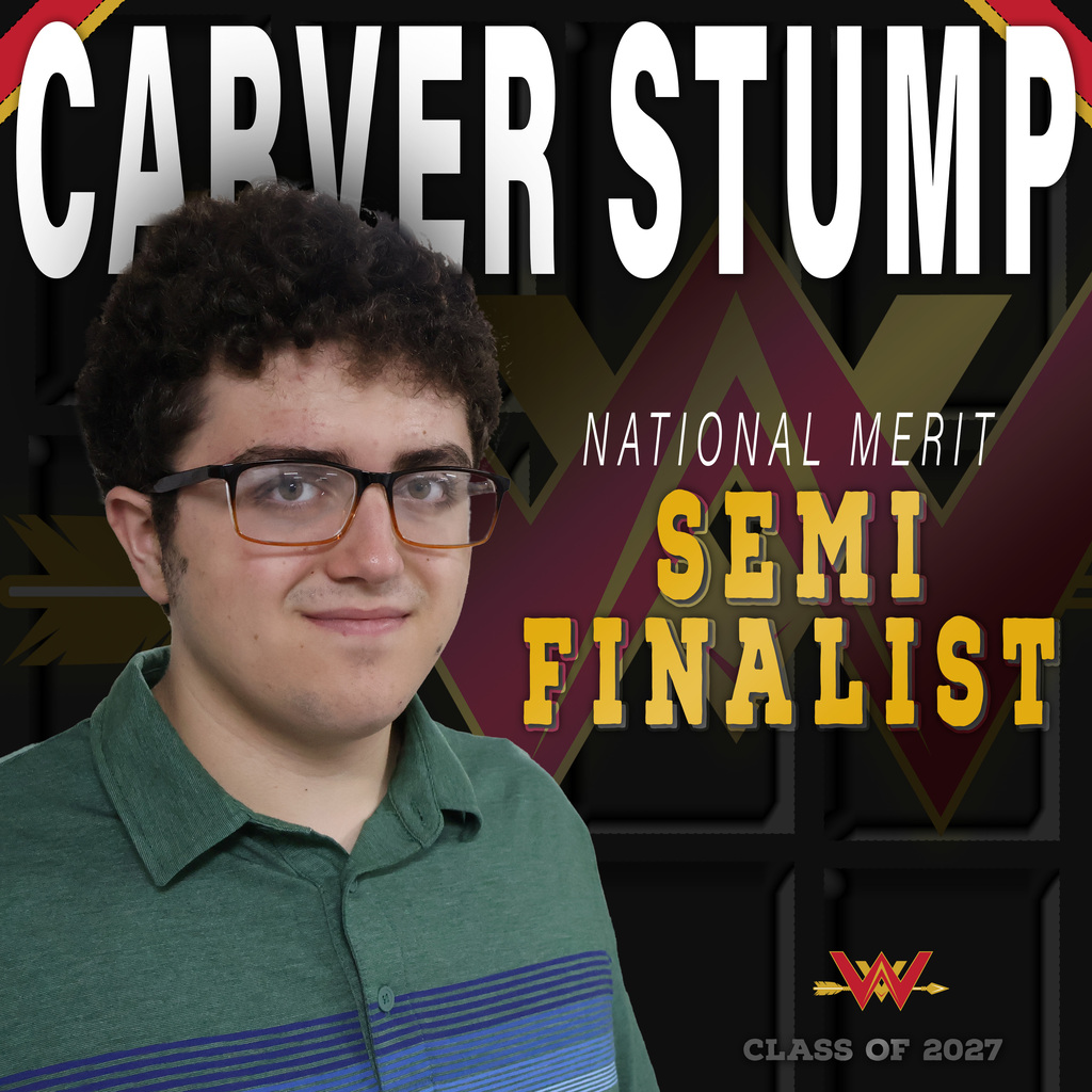 Carver Stump National Merit Semi-Finalist Class of 2027