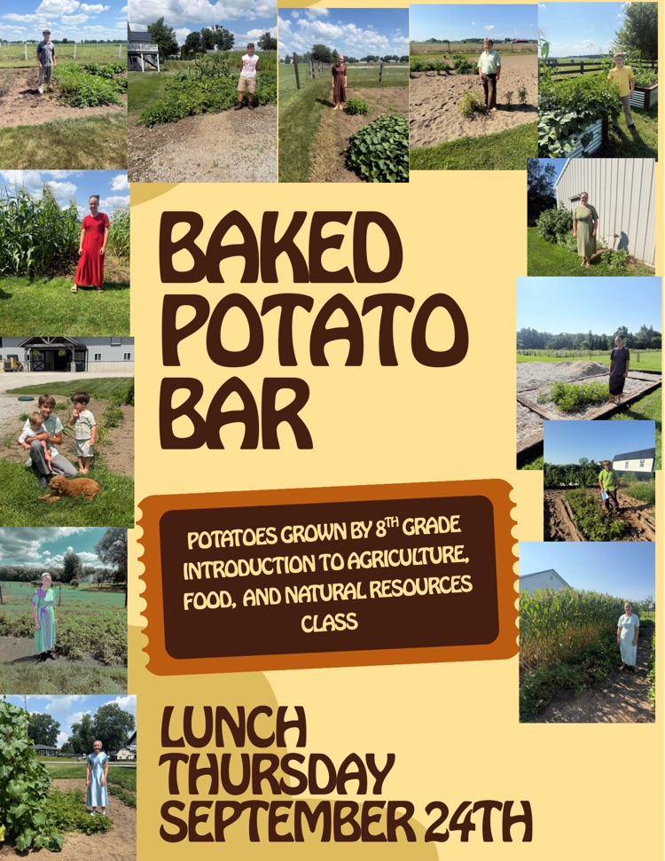 Baked potato bar project Thursday September 24, 2026