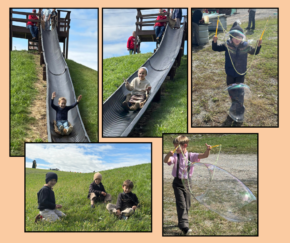 kindergarteners at knollbrook farm