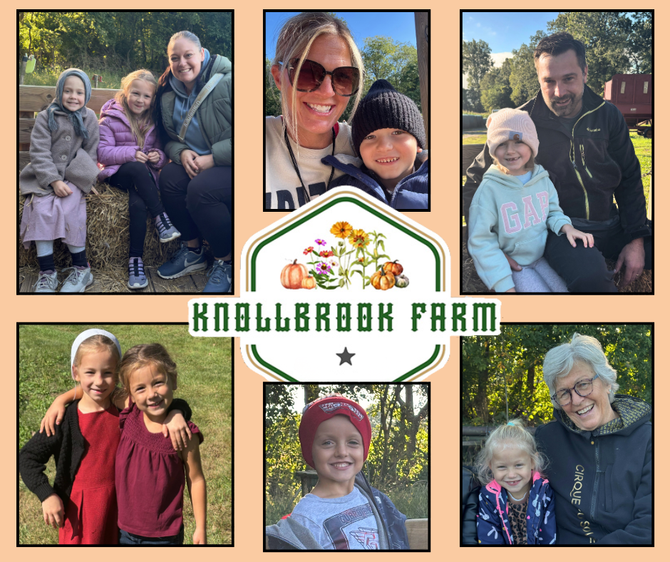 kindergarteners at knollbrook farm