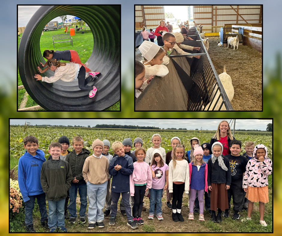 students at Roberts farm