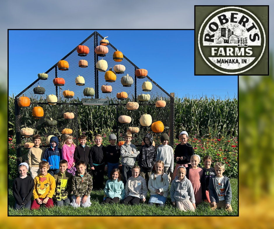 students at Roberts farm