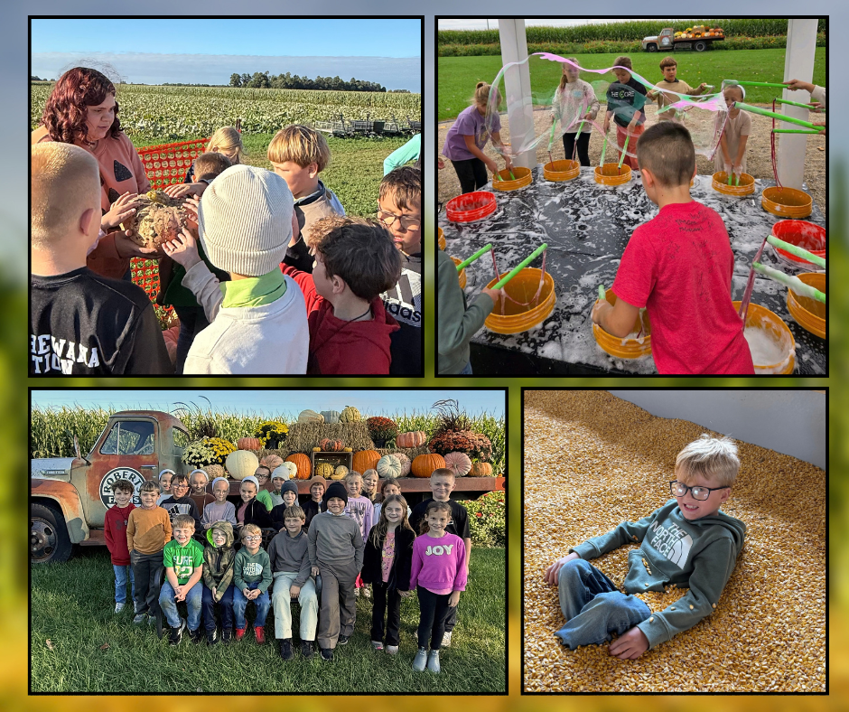 students at Roberts farm