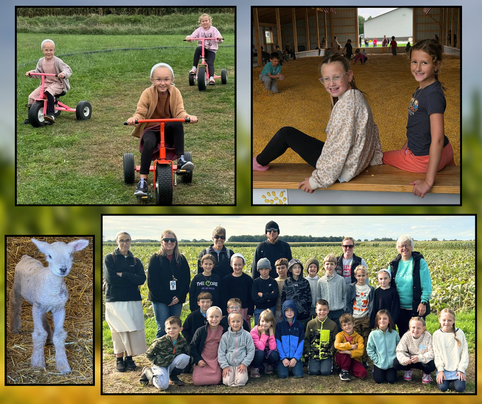 students at Roberts farm