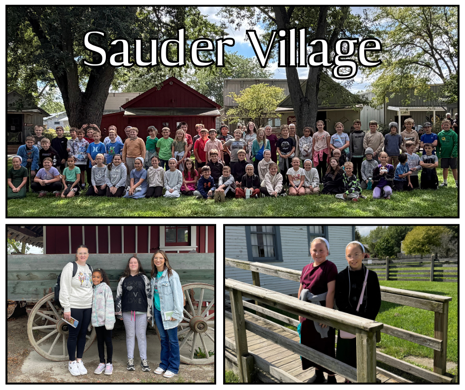 4th graders at sauder village