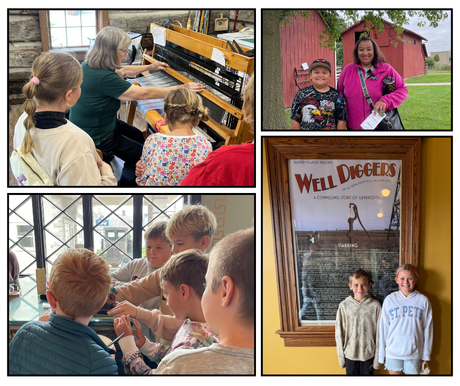 4th graders at sauder village