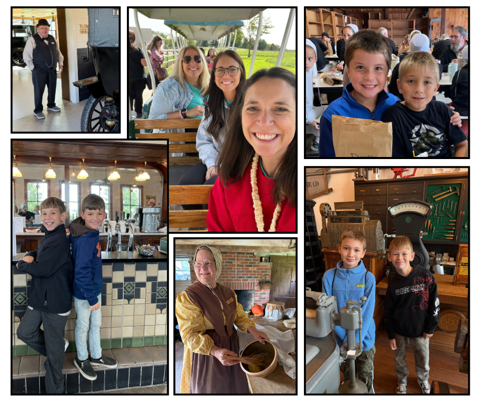 4th graders at sauder village