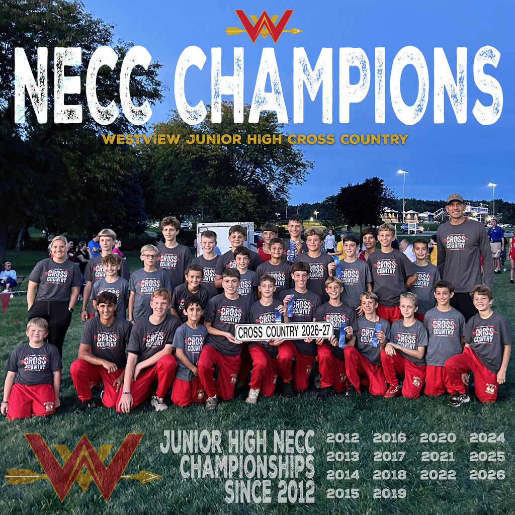 Junior High Cross Country NECC Champions 2026