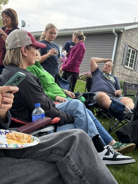 Hanging out and having fun
