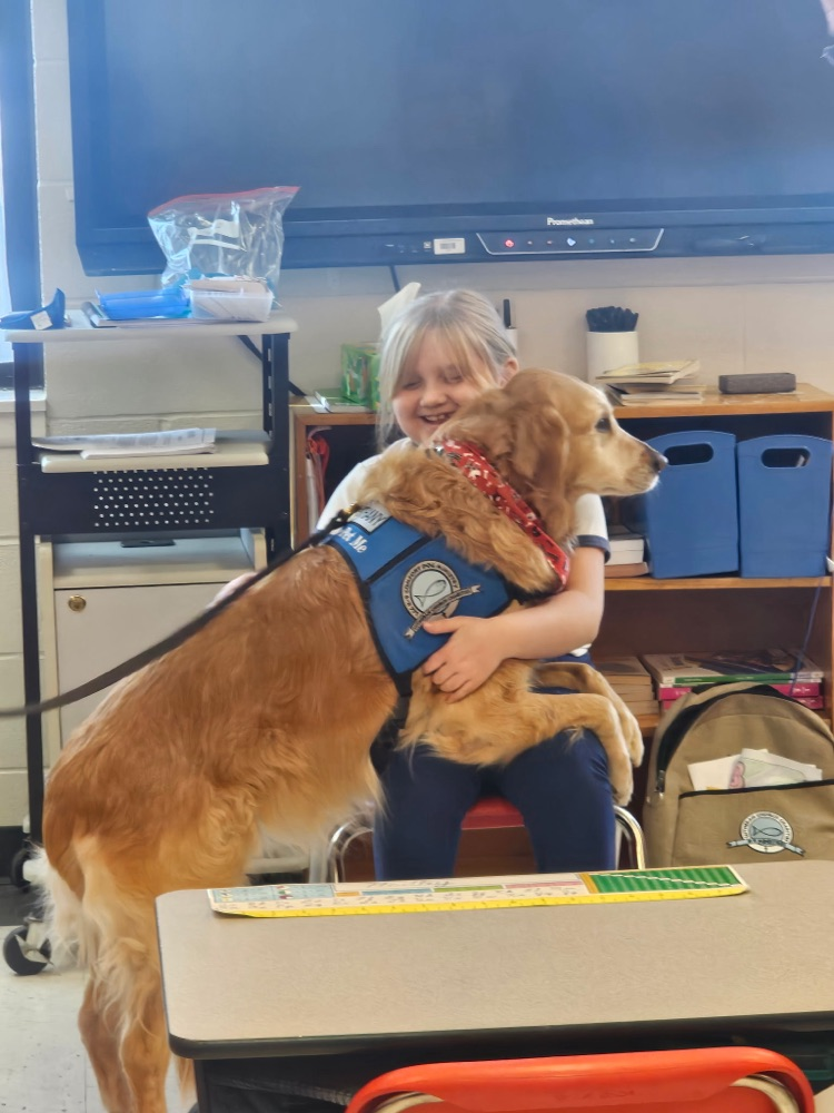 Bethany comfort dog visit