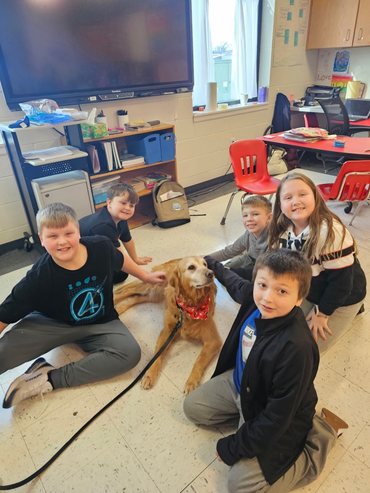 Bethany comfort dog visit