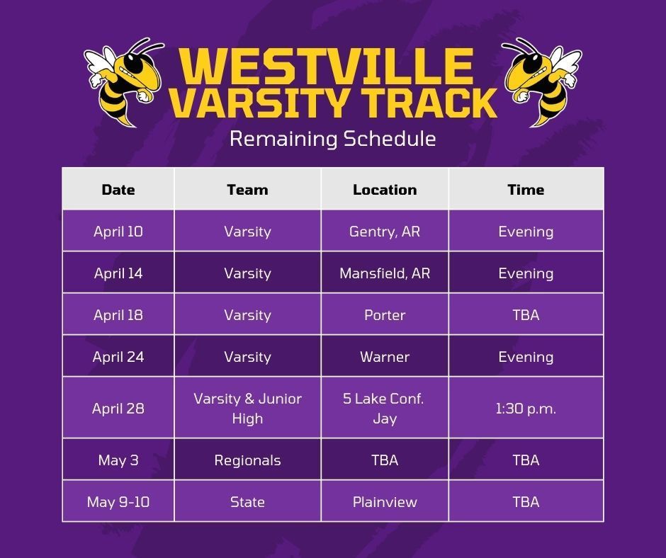 Track Schedule