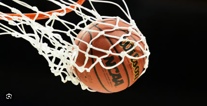 basketball through a net