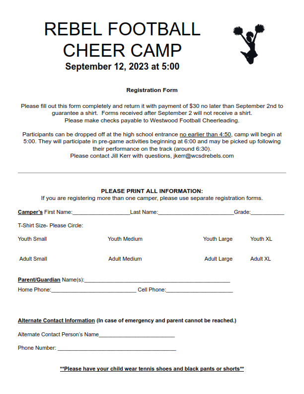 Rebel  Cheer Camp