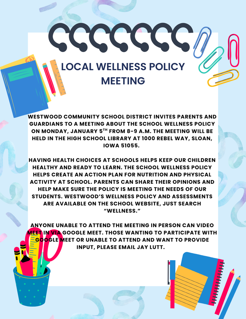 Local Wellness Policy Meeting