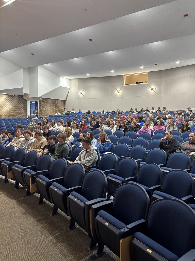 Students in the auditorium