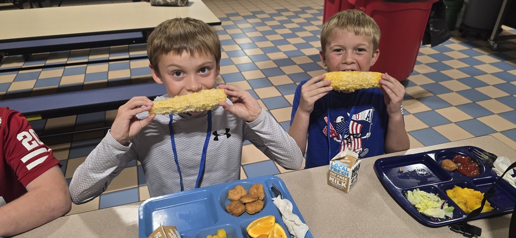 boys and corn