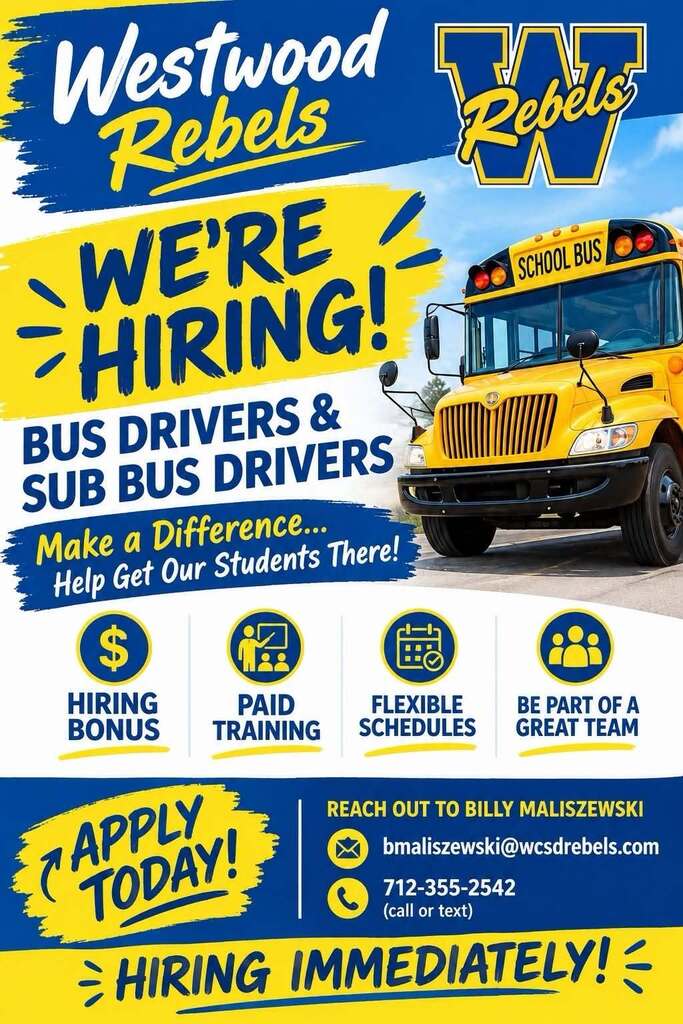 We're Hiring Sub Bus Drivers