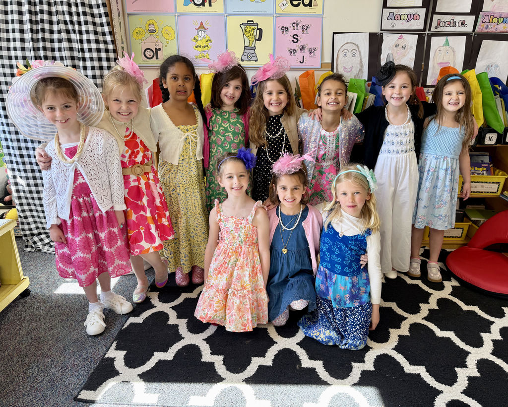 Students dressed in Kentucky Derby attire