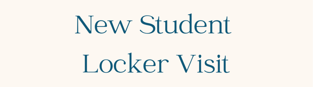 New student locker visit